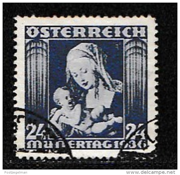 AUSTRIA, 1936, Cancelled Stamp(s) , Mother's Day, Mi 627,  Scan U15006, - Used Stamps