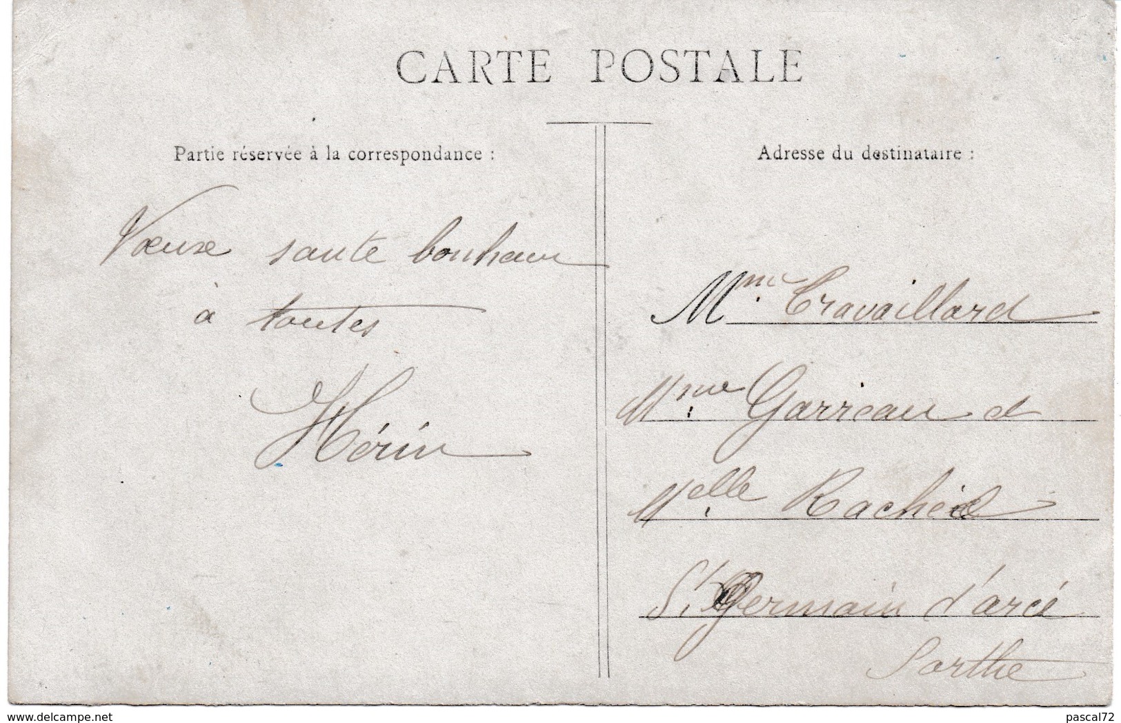 CPA ANIMEE  BUREAU DE POSTE FACTEUR EMPLOYEES P ET T CIRCA 1905 - Postal Services