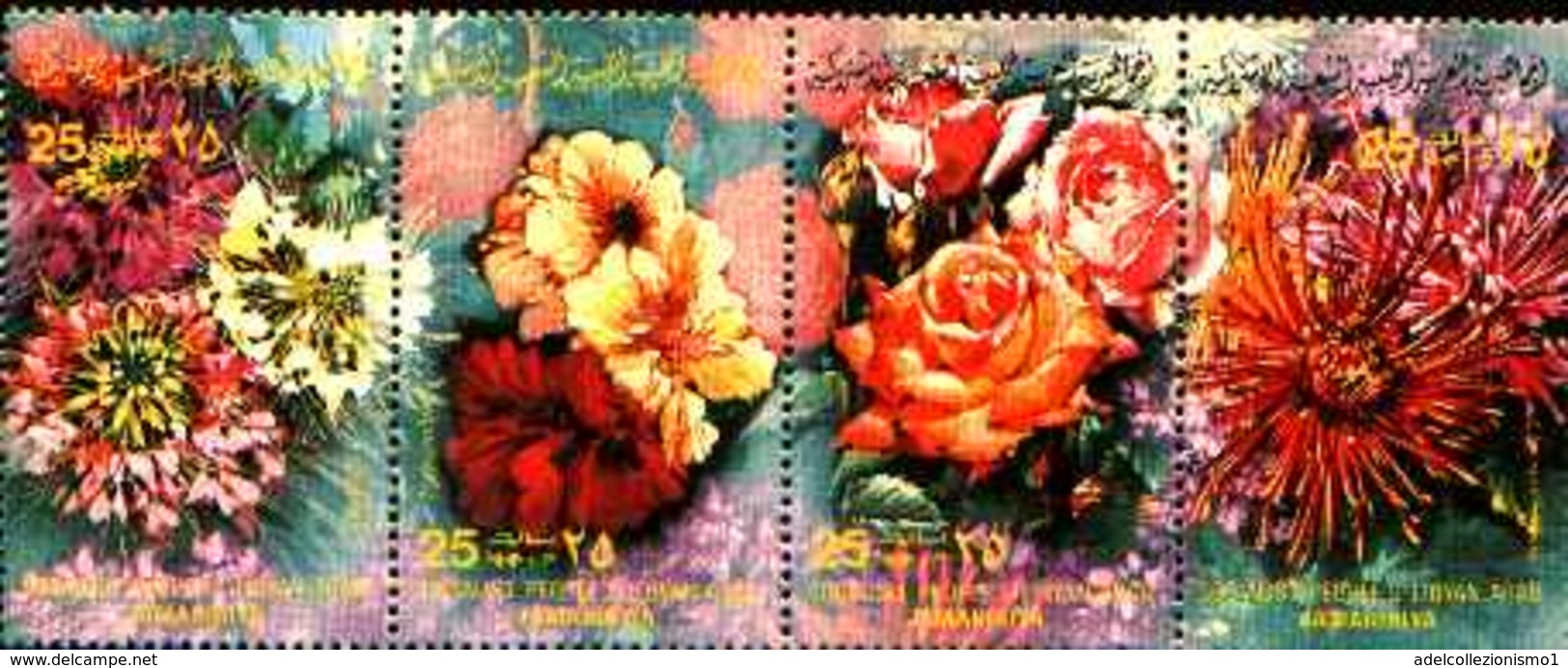 72004 ) LOTTO FRANCOBOLLI DELLA LIBIA - MNH**FIORI-1983-N.1086-101