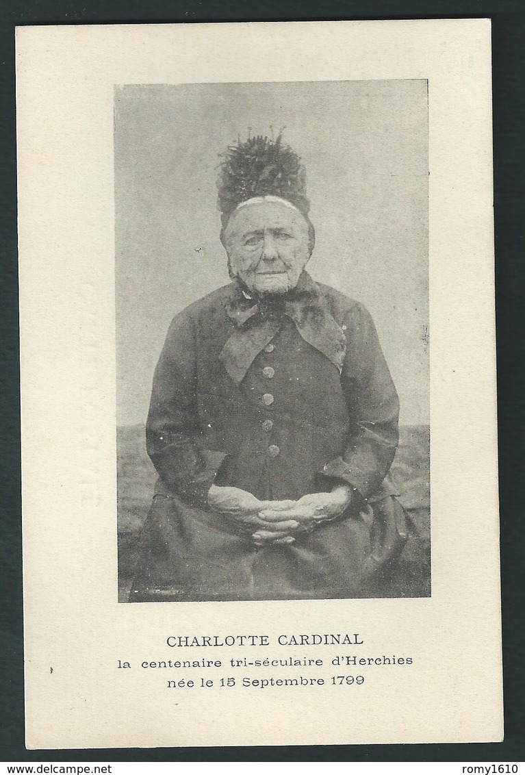 Charlotte Cardinal. La Centenaire D'Erchies  (Jurbise) Née Le 15/09/ 1799. - Jurbise