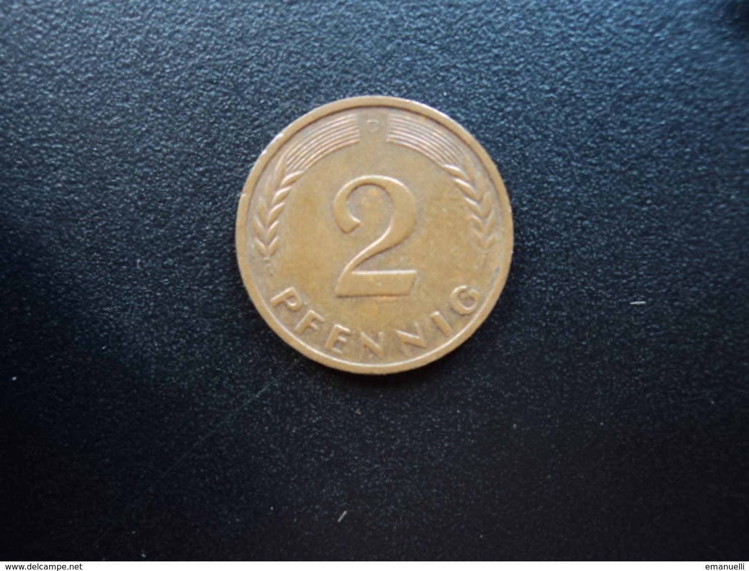 RÉPUBLIQUE FÉDÉRALE ALLEMANDE : 2 PFENNIG   1958 D    KM 106       SUP - 2 Pfennig