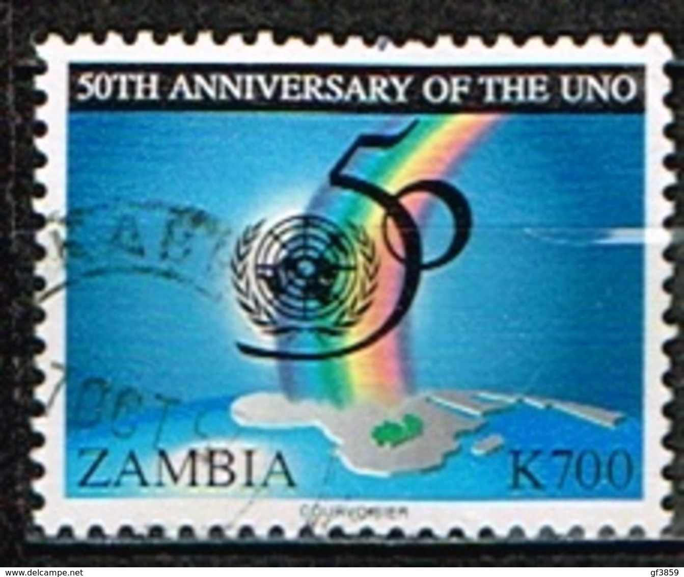 ZAMBIE / Oblitérés/Used/1995 - Cinquantenaire De L'ONU - Zambie (1965-...)