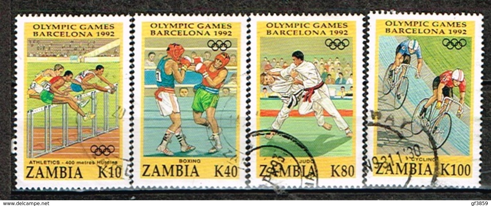 ZAMBIE / Oblitérés/Used/1992 - JO Barcelone - Zambia (1965-...)