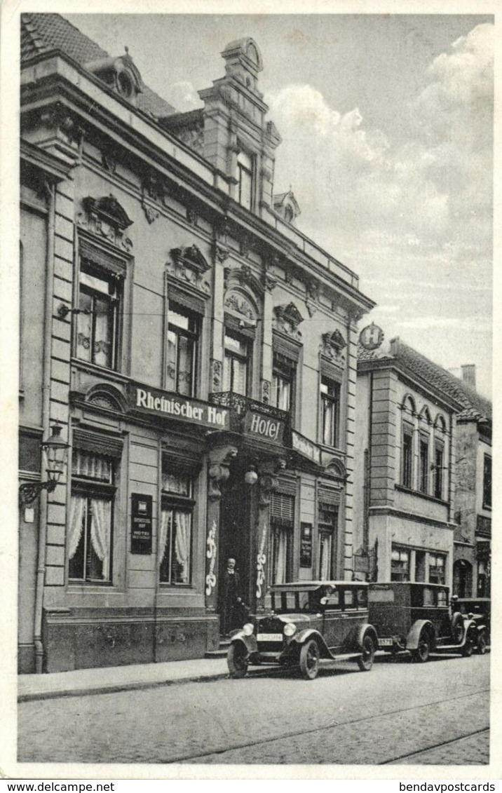 EMMERICH Am Rhein, Hotel Rheinischer Hof, Auto (1930s) AK - Emmerich