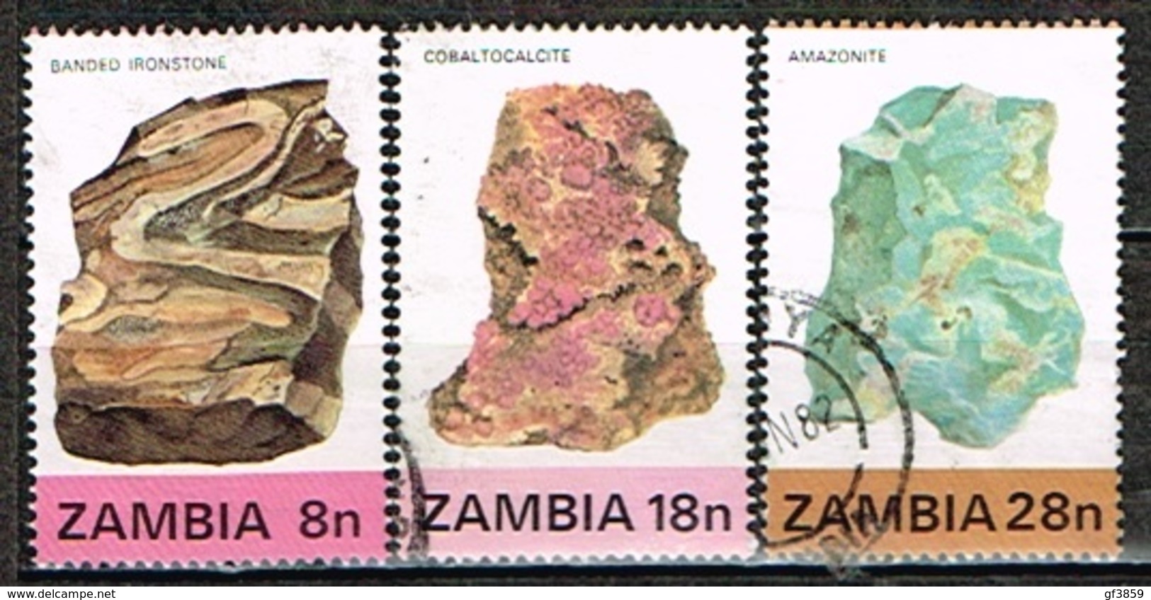 ZAMBIE / Oblitérés/Used/1982 - Minéraux De Zambie - Zambie (1965-...)