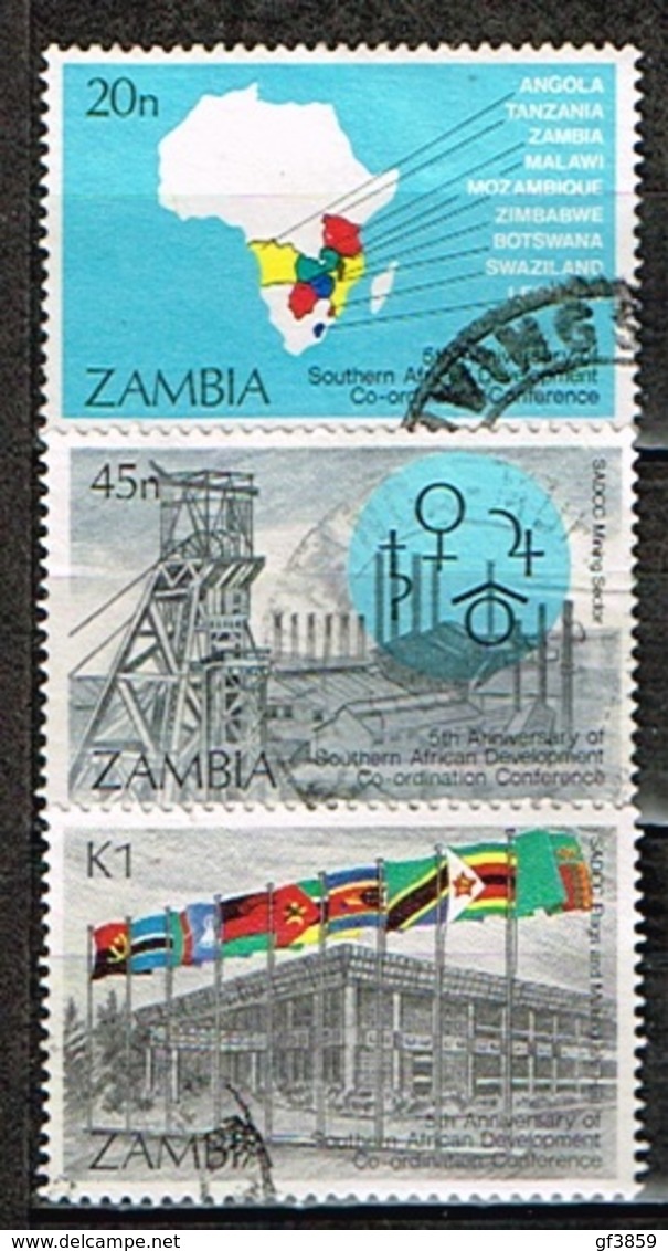 ZAMBIE / Oblitérés/Used/1985 - 5 éme Anniversaire De La SADCC - Zambie (1965-...)