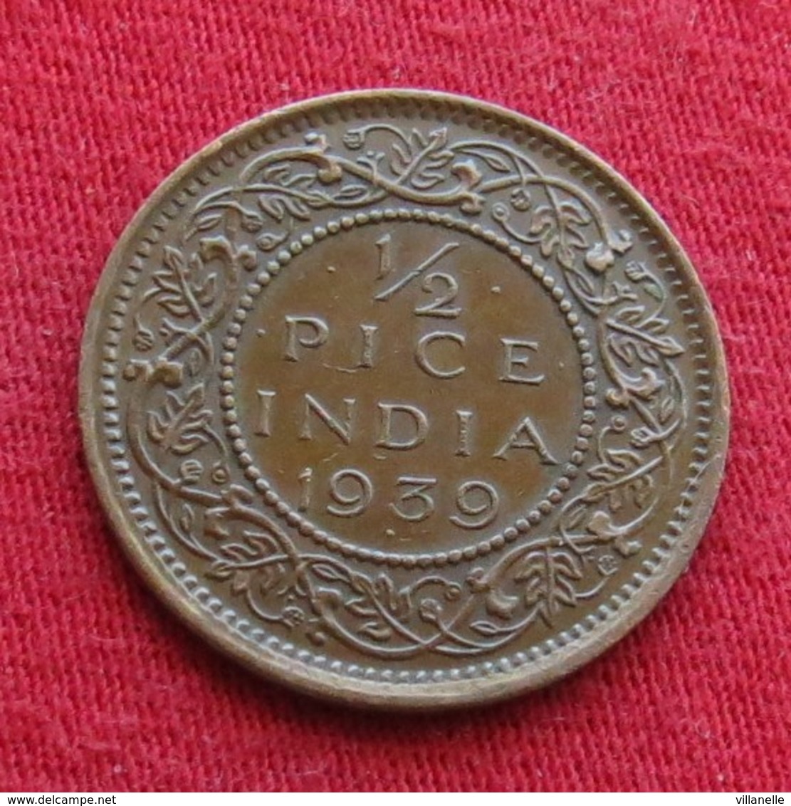 British India 1/2 Half Pice 1939 (b) KM# 528   Inde Indie Indien - India