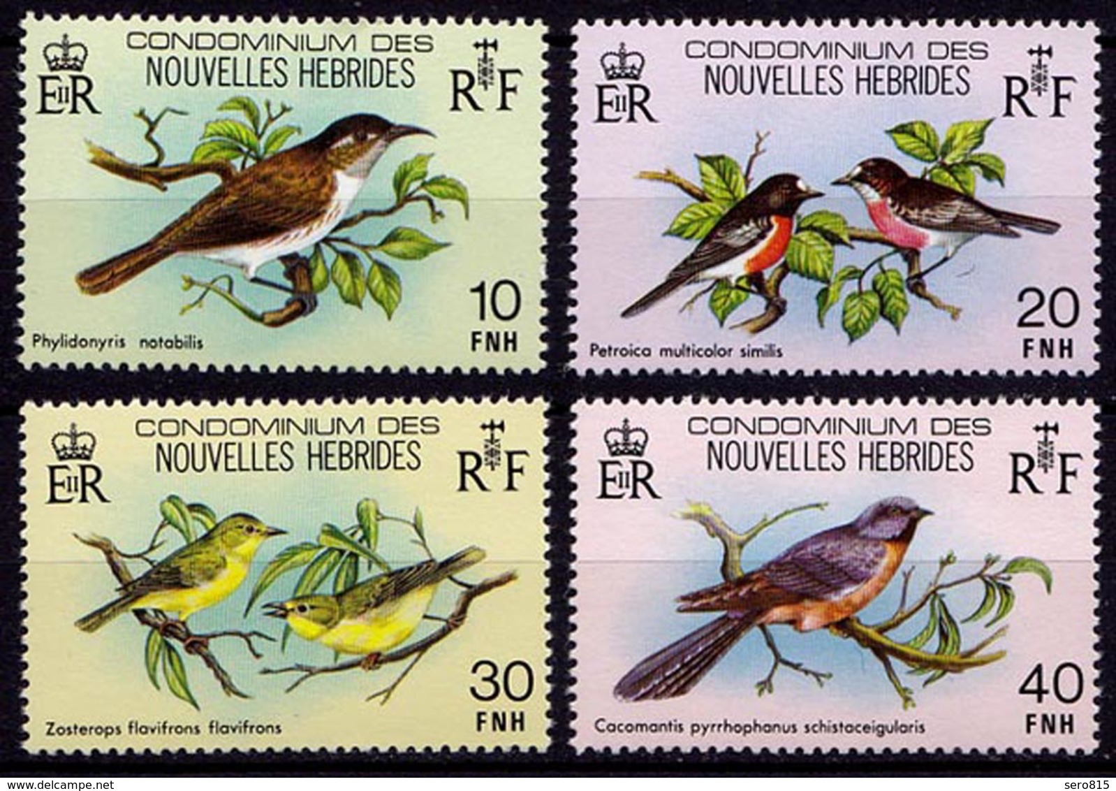 Neue Hebriden New Hebrides 553-560 Vögel Birds 1980 ** MNH   (9187 - Sonstige & Ohne Zuordnung