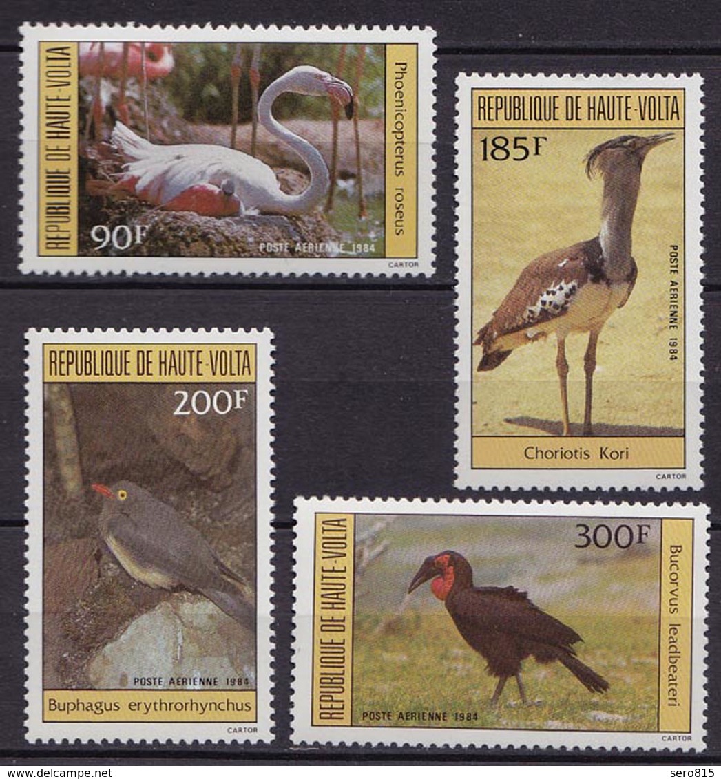 Obervolta Vögel Birds Animals Wildlife 1984 ** (9682 - Autres & Non Classés