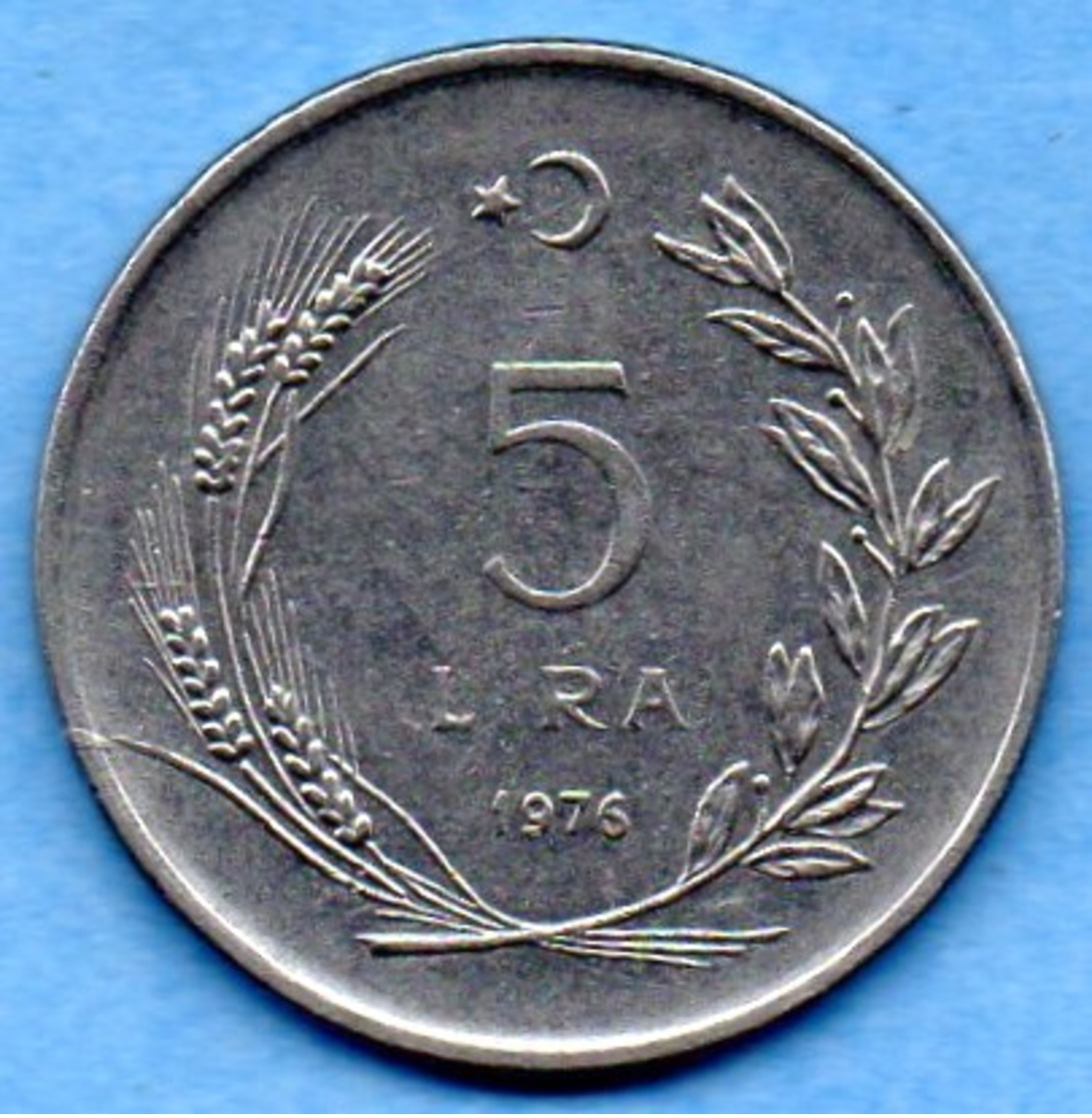 T1/ TURQUIE / TURKEY  5  Lira 1976  KM# 905 - Turquie