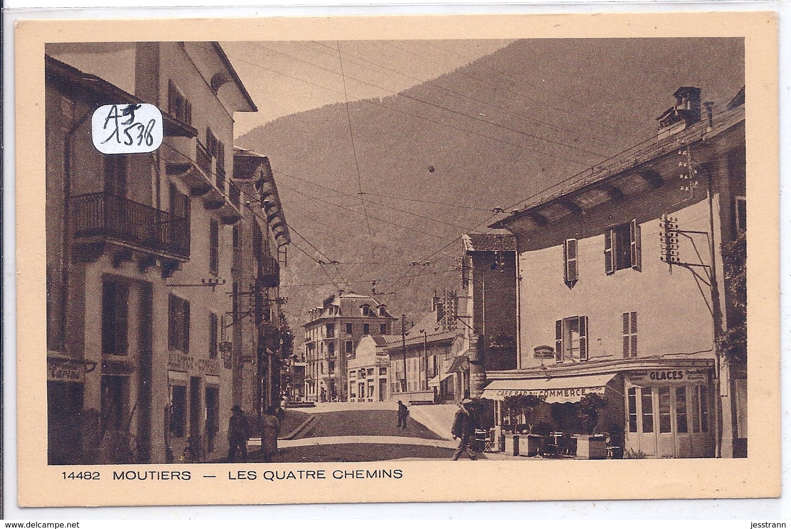 MOUTIERS- LES QUATRE CHEMINS- CAFE-BAR DU COMMERCE - Moutiers