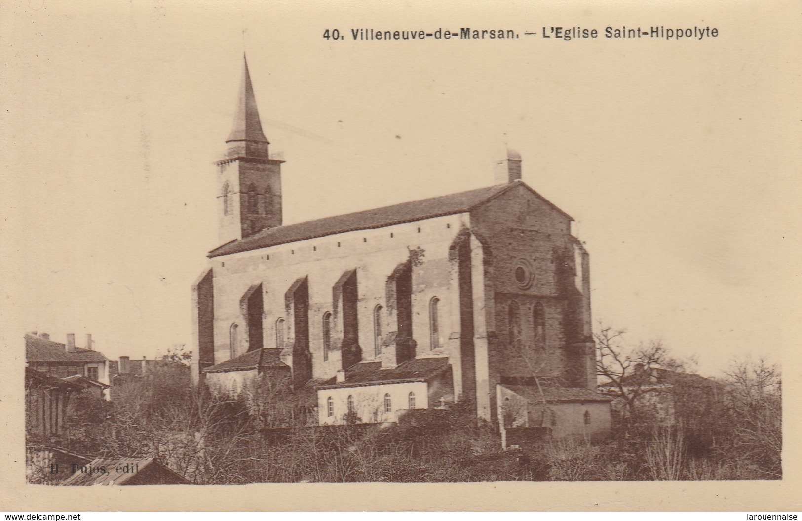 40 - VILLENEUVE DE MARSAN - L' Eglise Saint Hippolyte - Villeneuve De Marsan