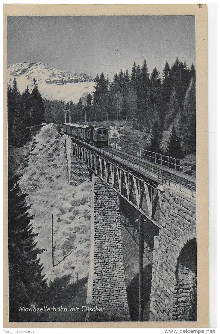 AK 0032  Mariazellerbahn Mit Ötscher - Viaduct Mit Eisenbahn Um 1920-30 - Mariazell