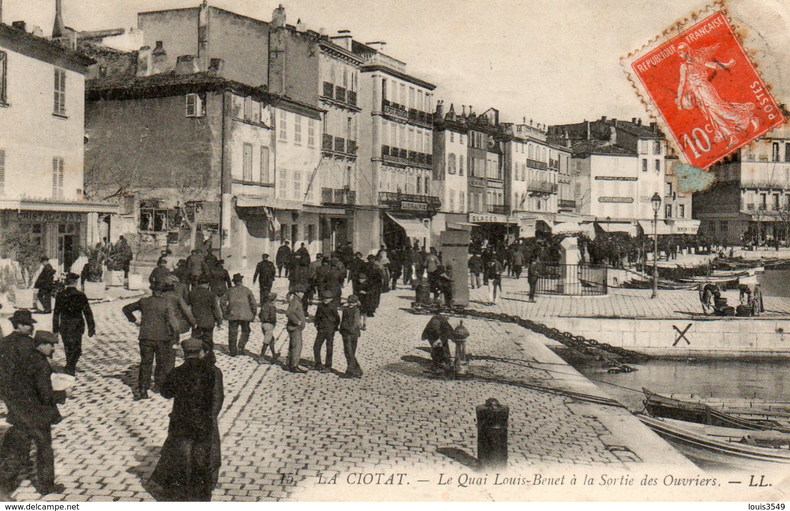 La  Ciotat -   Le  Quai  Louis - Benet  à  La  Sortie  Des  Ouvriers. - La Ciotat