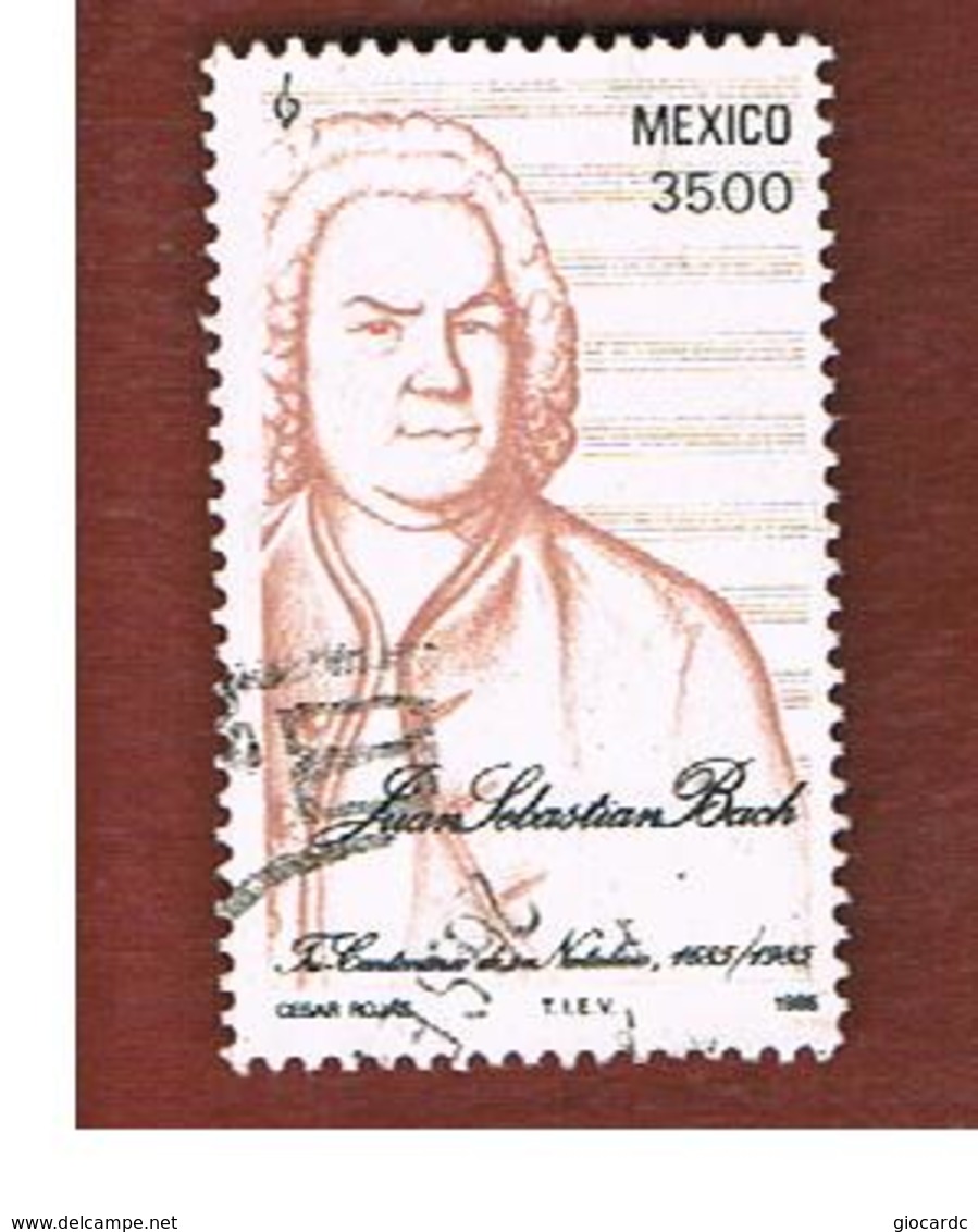 MESSICO (MEXICO) -  SG 1734  - 1985  J.S. BACH, COMPOSER  -  USED° - Messico