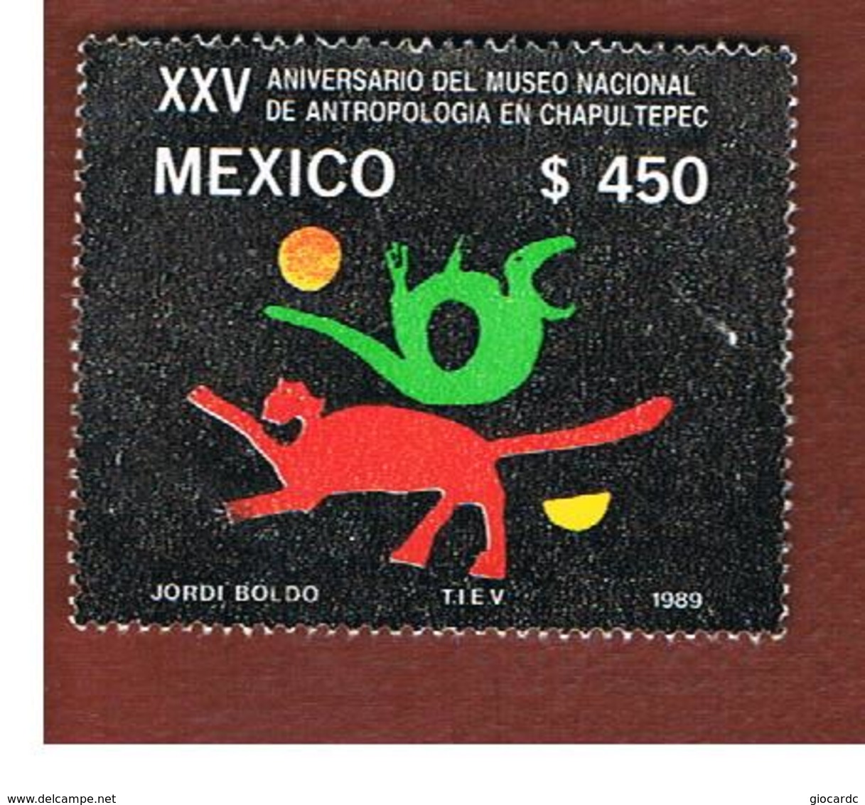 MESSICO (MEXICO) -  SG 1934  - 1989    NATIONAL ANTHROPOLOGICAL MUSEUM -  USED° - Messico