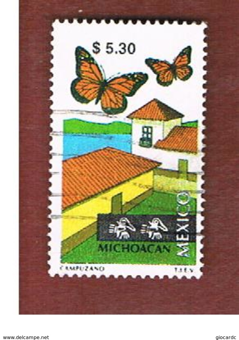 MESSICO (MEXICO) -  SG 2426  -   1997    TOURISM:   MICHOACAN, BUTTERFLIES                -  USED° - Messico