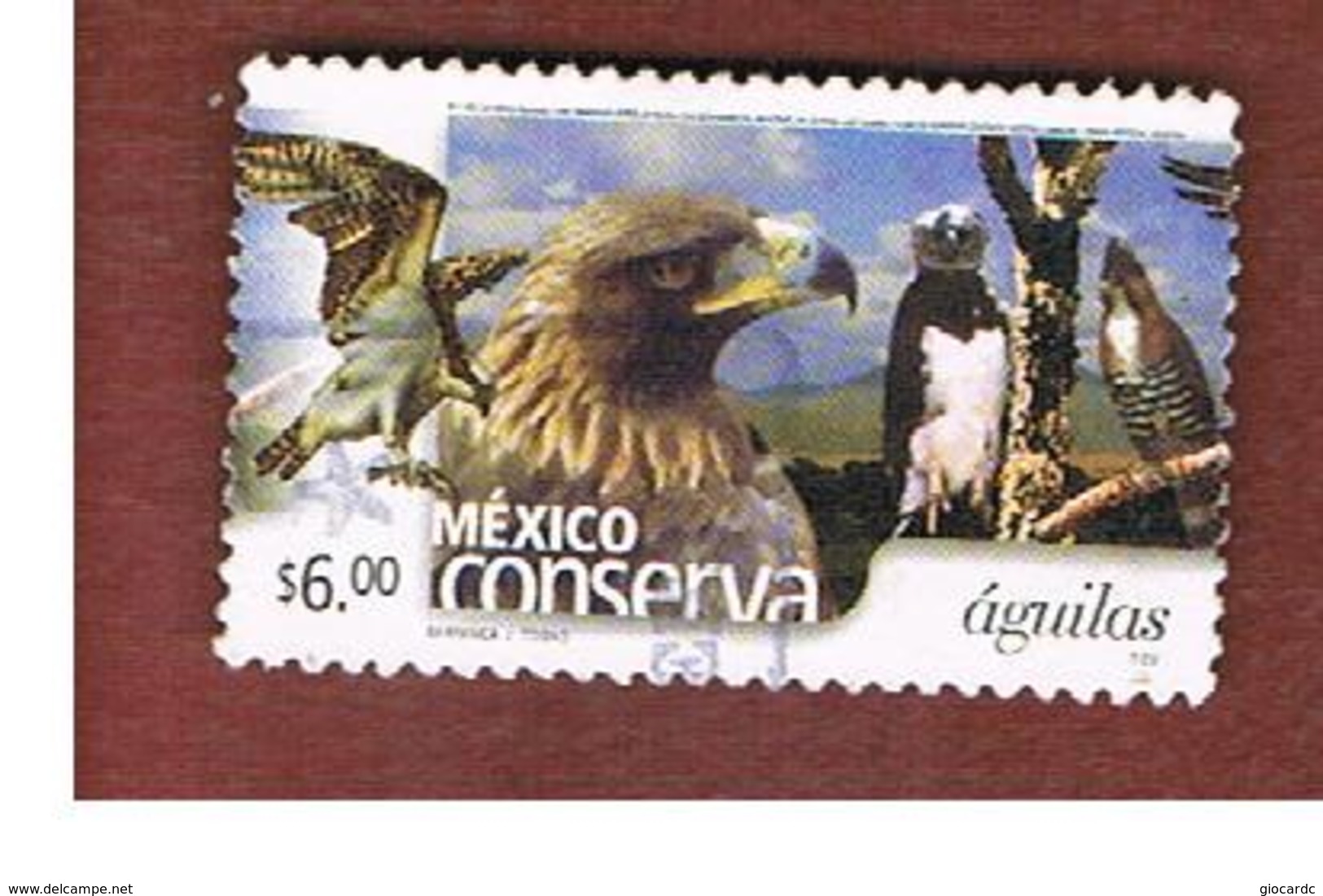 MESSICO (MEXICO) -  MI 2971A -   2002    MEXICO CONSERVA: EAGLES           -  USED° - Messico