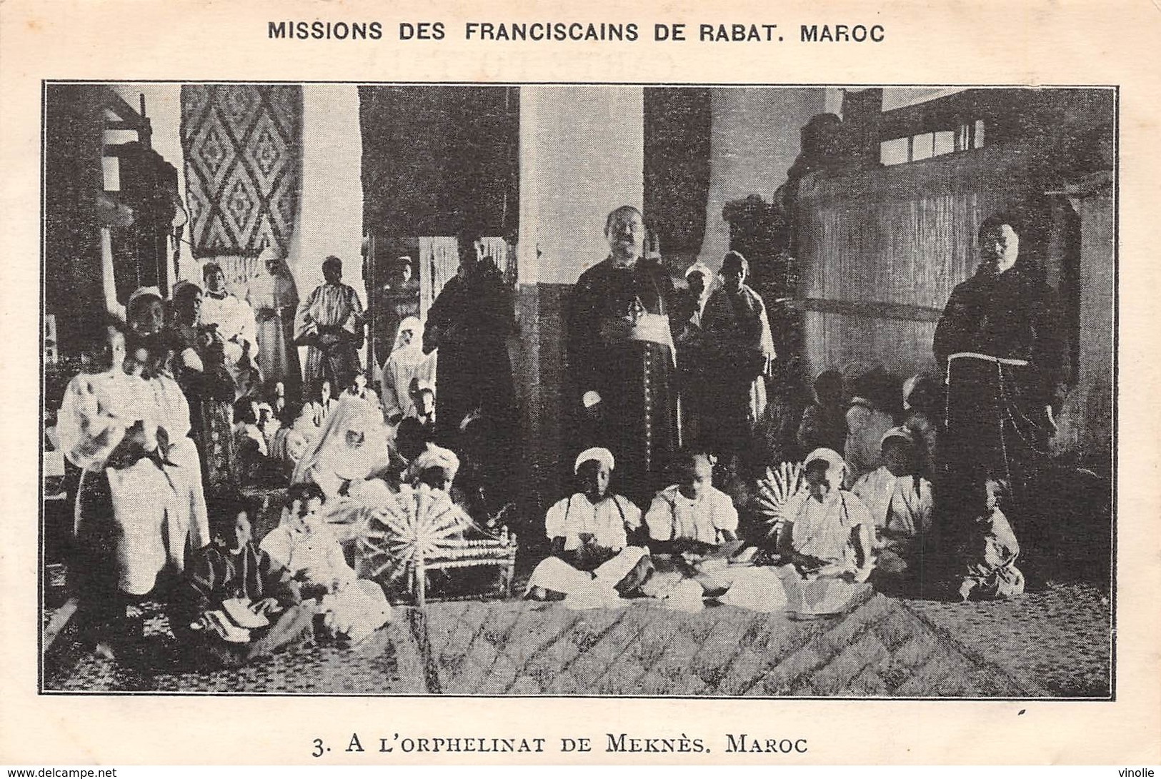 P-jmt2-18-5193 :  MISSION DES FRANCISCAINS DE RABAT. ORPHELINAT DE MEKNES - Meknès