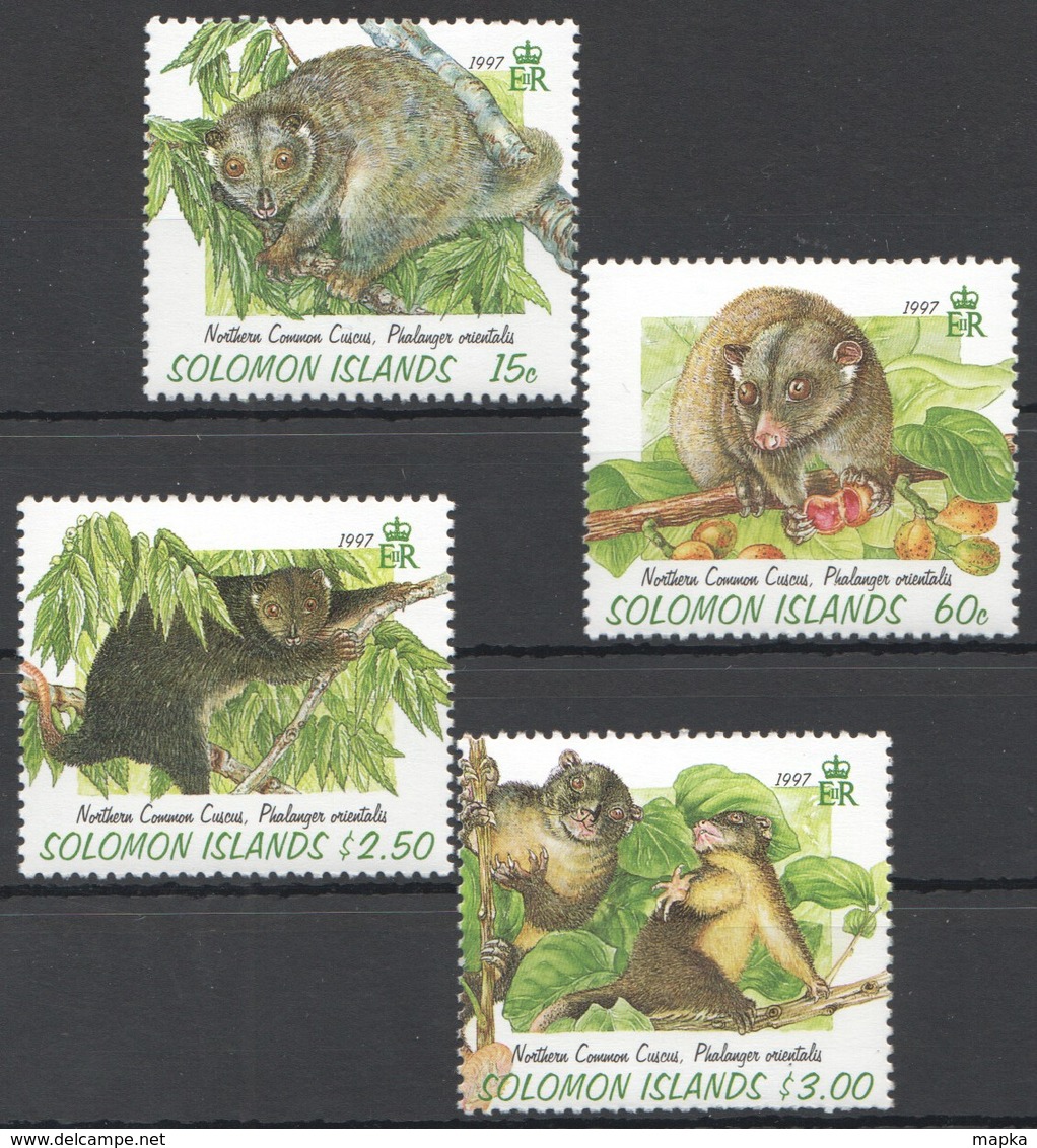 C939 1997 SOLOMON ISLANDS WWF FAUNA ANIMALS PHALANGER 1SET MNH - Autres & Non Classés