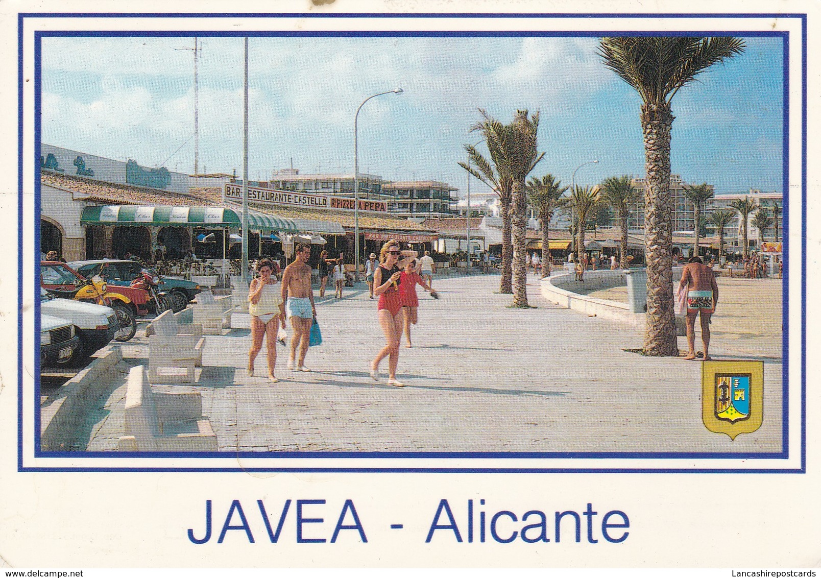 Postcard Javea Alicante Playa Arenal Paseo PU 1994 My Ref  B23058 - Other & Unclassified