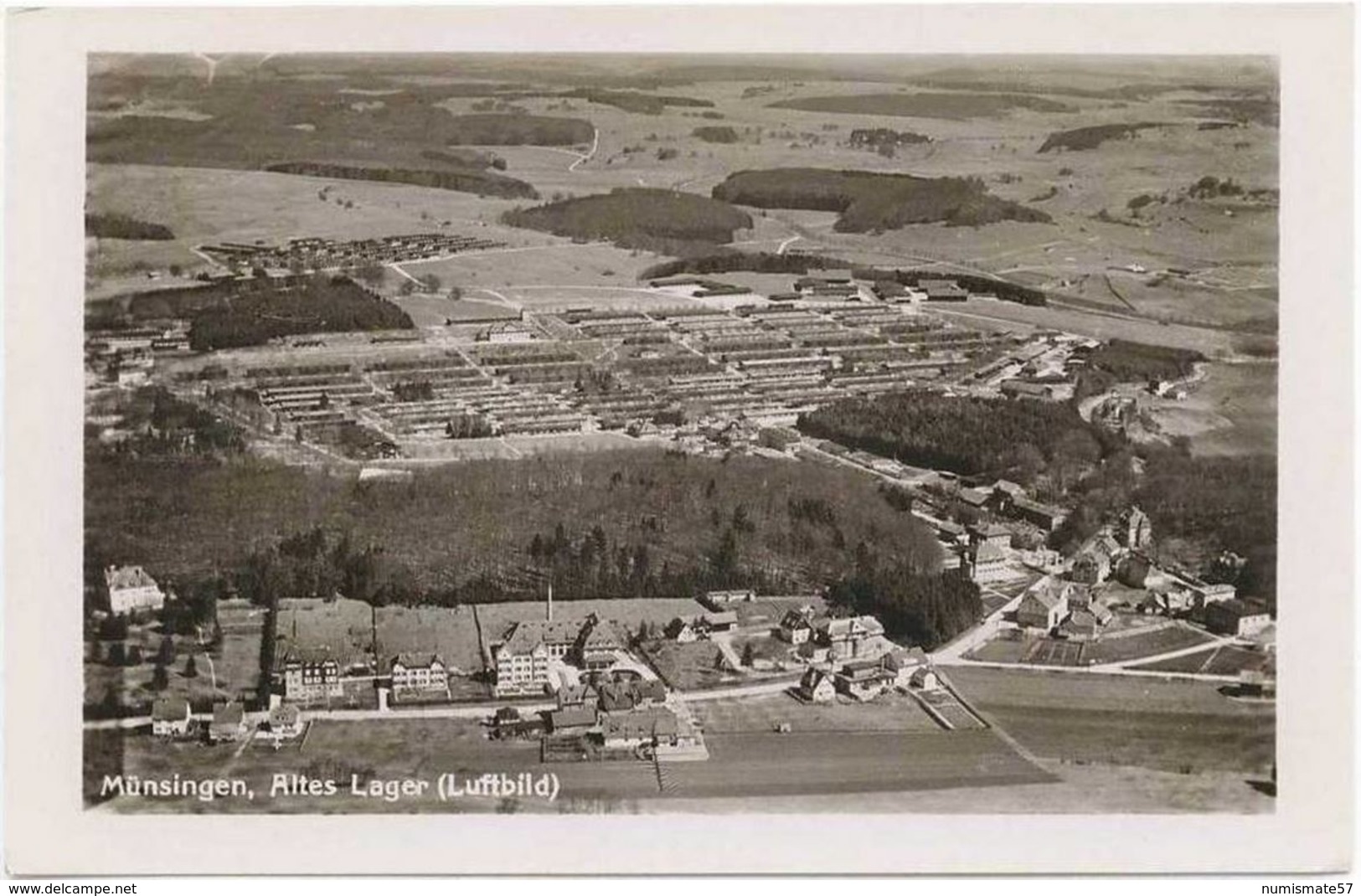 CPSM MUNSINGEN ( Münsingen ) - Altes Lager - Luftbild - Münsingen