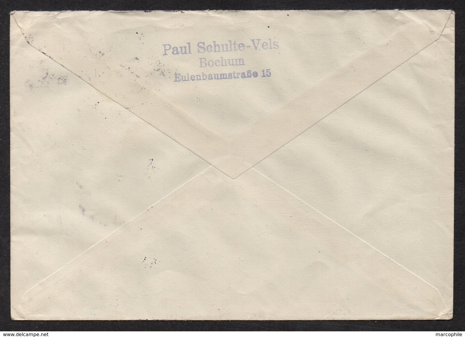 BRD - RFA -  BERLIN / 5-11-1955 MICHEL # 128 AUF BRIEF NACH FRANKREICH / KW 60.00 EURO (ref 5709) - Briefe U. Dokumente