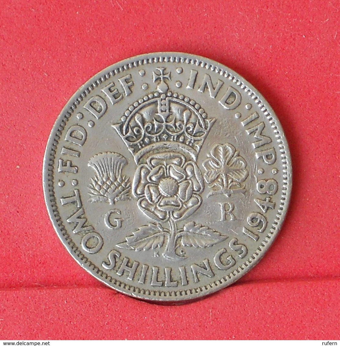 GREAT BRITAIN 2 SHILLING 1948 -    KM# 865 - (Nº25105) - J. 1 Florin / 2 Schillings