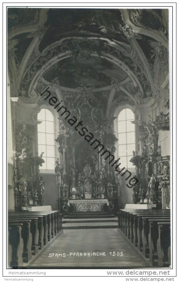 Stams - Pfarrkirche - Foto-AK 1922 - Stams