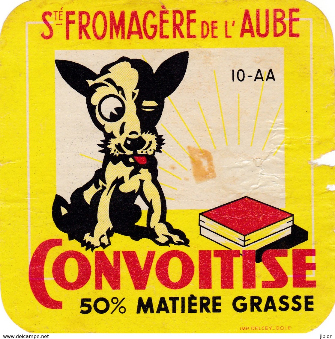 ETIQUETTE FROMAGE  TYPE CARRE DE L'EST -  CONVOITISE -   Fab En CHAMPAGNE  AUBE  10 - Cheese