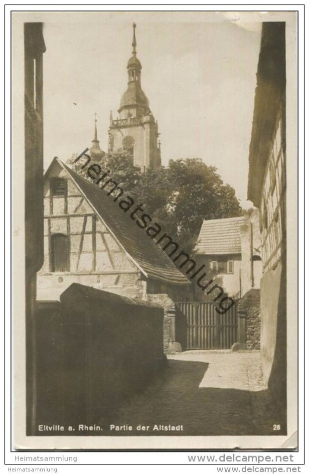 Eltville - Partie Der Altstadt - Foto-AK - Verlag Karl Fischer Eltville Gel. 1931 - Eltville