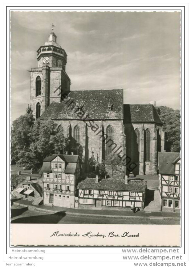 Homberg - Marienkirche - Foto-AK Grossformat 60er Jahre - Homberg