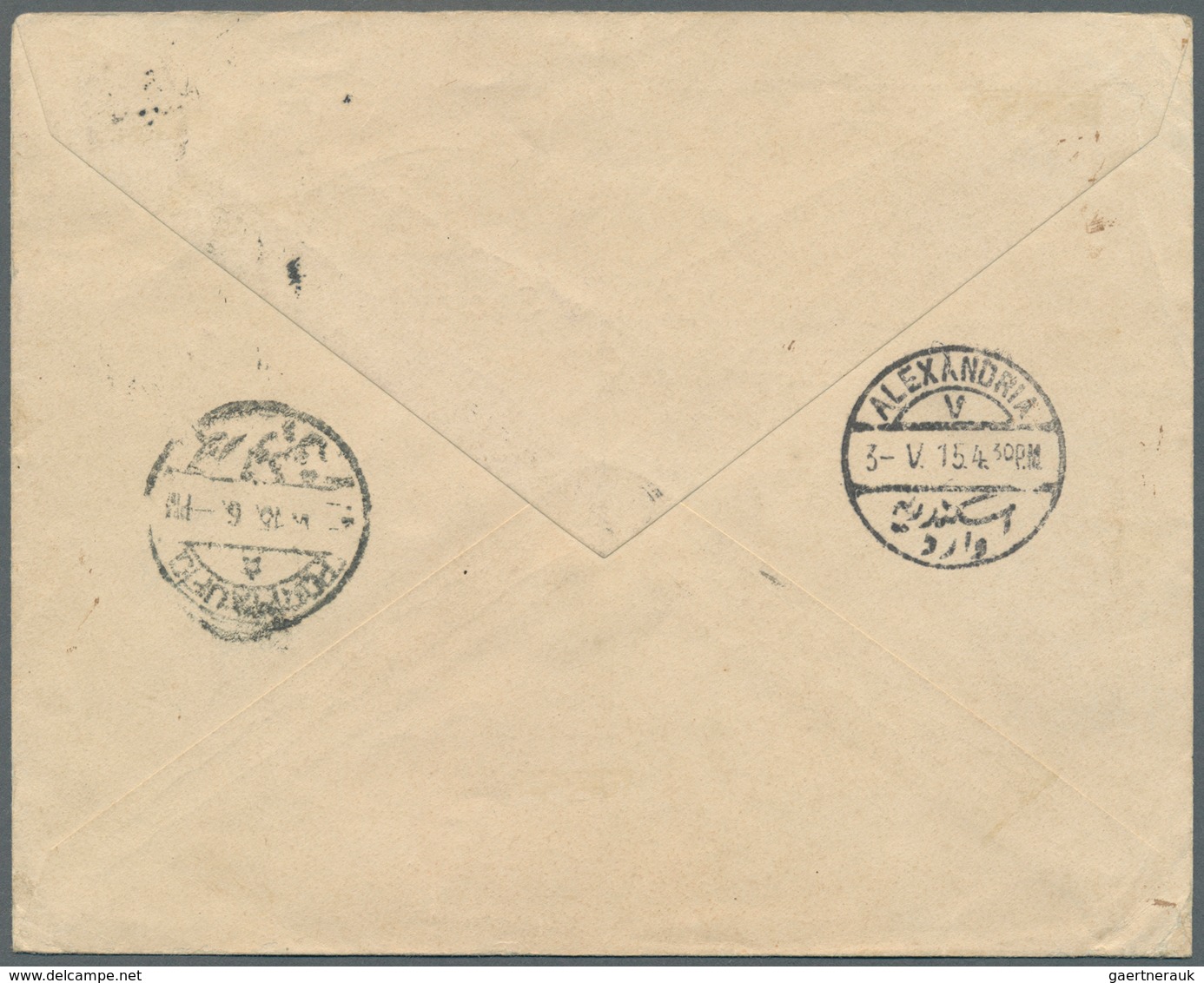 Aden: 1915 "Egyptian Cigarette Manufactory BRITANNIA In ADEN": Two Advertising Envelopes (one In Bro - Aden (1854-1963)