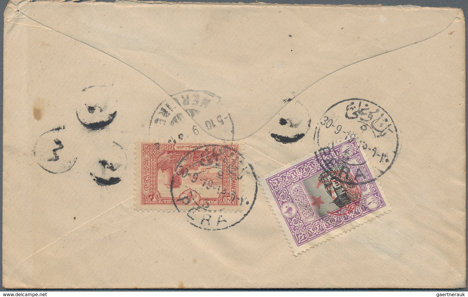 Armenien - Besonderheiten: 1919, FRENCH ARMENIAN LEGION: Egypt, 2 X 5 M Carmine, Multiple Franking O - Arménie