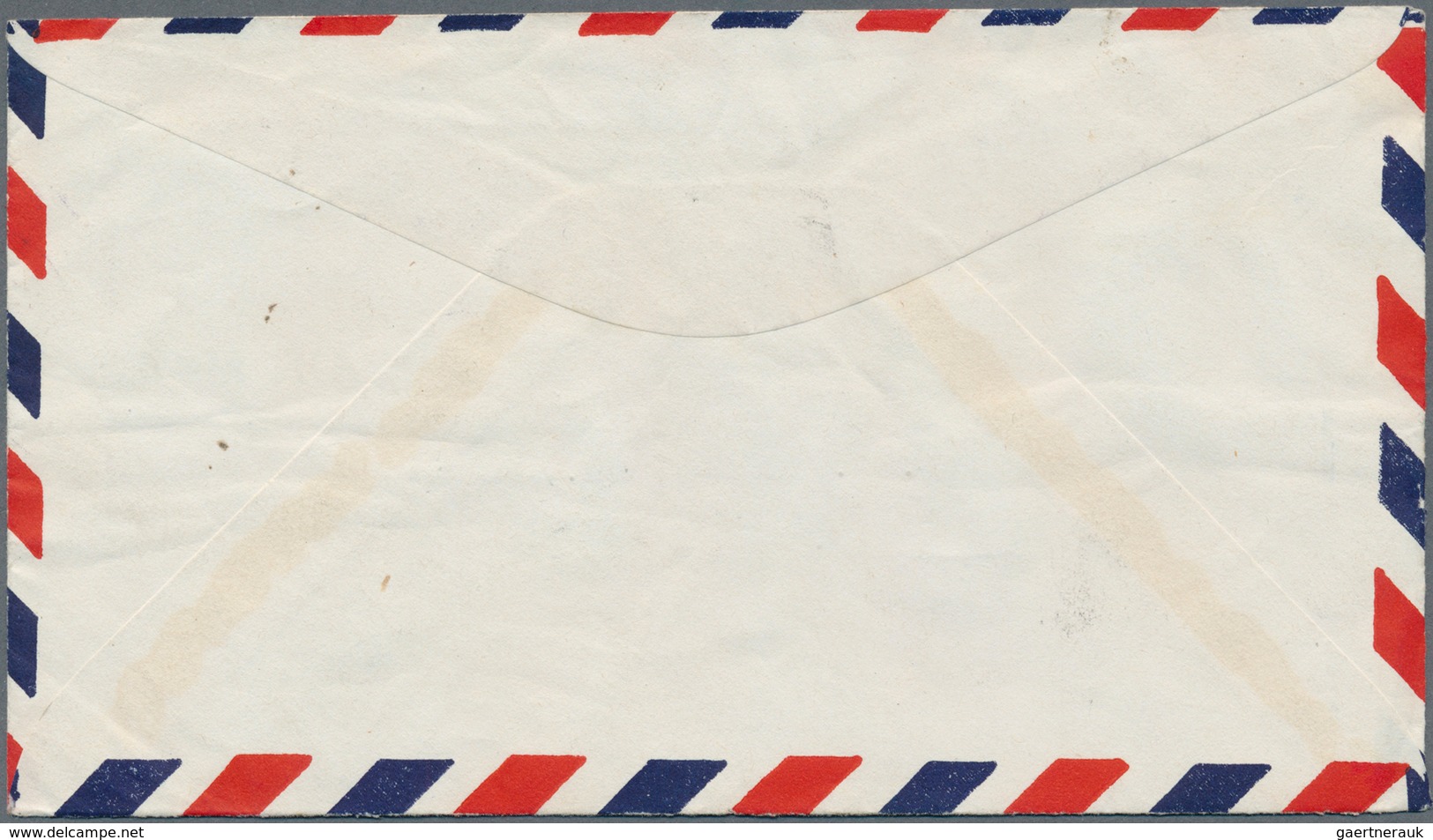 Bahrain: 1947, KGVI 1 R., 1 A. (7) And 1/2 A. Tied "BAHREIN 27 MAR 1947 PERSIAN GULF" To Air Mail Co - Bahrein (1965-...)