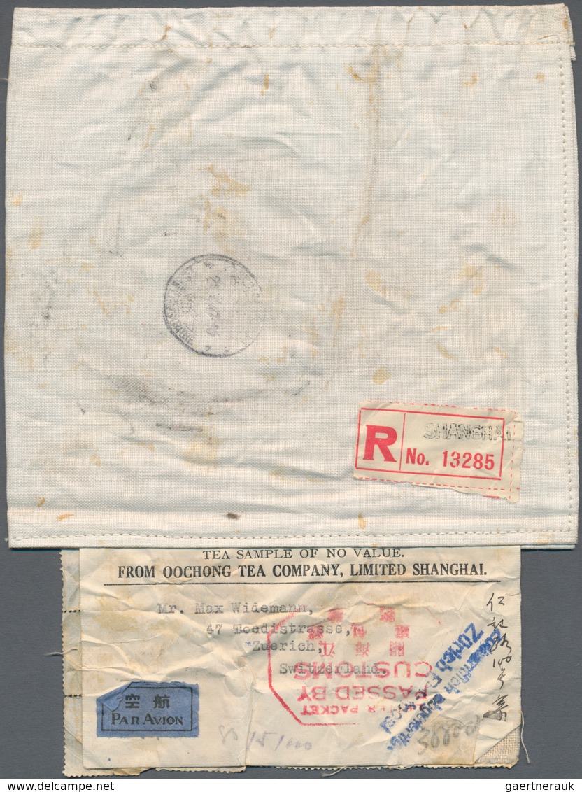 China: 1948, SYS Torch $5.000 (30) With $3.000 (3) Tied "SHANGHAI 18.10.47" To Reverse Of Registered - 1912-1949 République