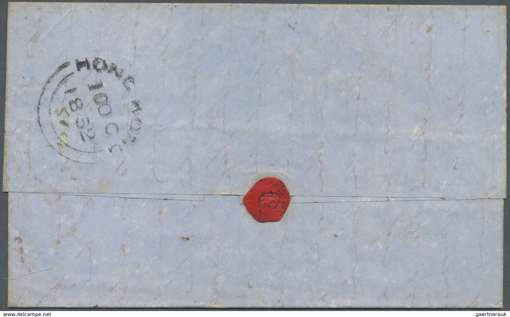 Hongkong - Treaty Ports: 1852. Stampless Envelope Written From 'Woodcote, Henley' Dated 'Au 19 1852' - Autres & Non Classés