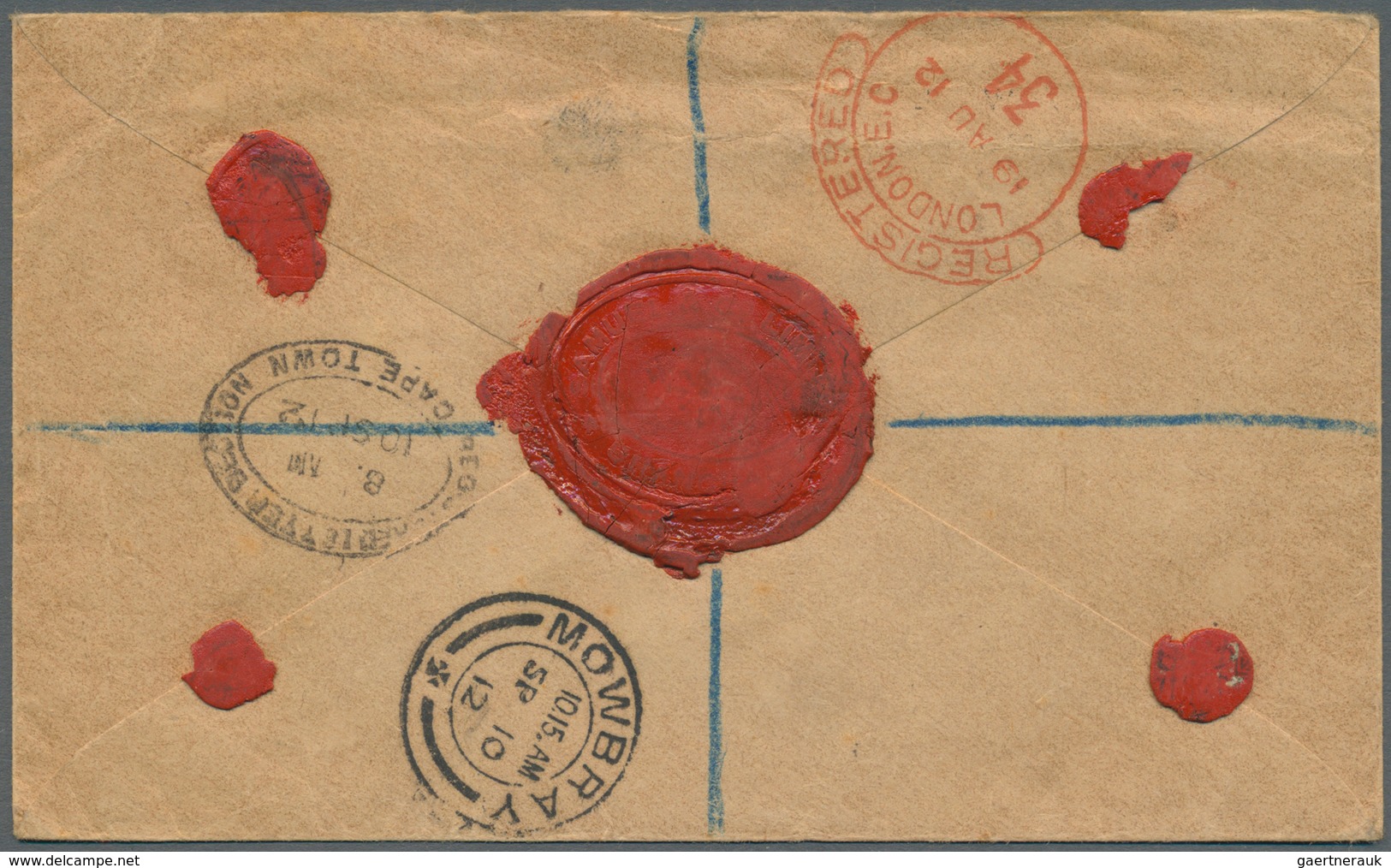 Hongkong - Treaty Ports: Shanghai: 1907, KEVII 2 C., 12 C. Tied Oval "REGISTERED SHANGHAI B.P.O. JY - Autres & Non Classés