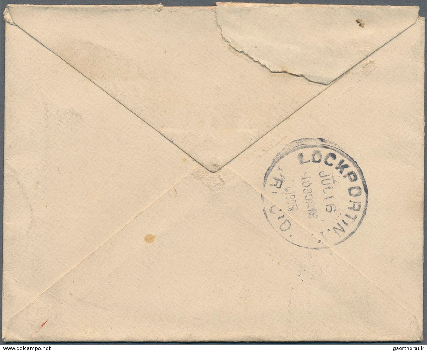 Hongkong - Ganzsachen: 1903, Envelope KEVII 10 C. Canc. „VICTORIA HONG KONG 13 JU 06“, Also Security - Entiers Postaux