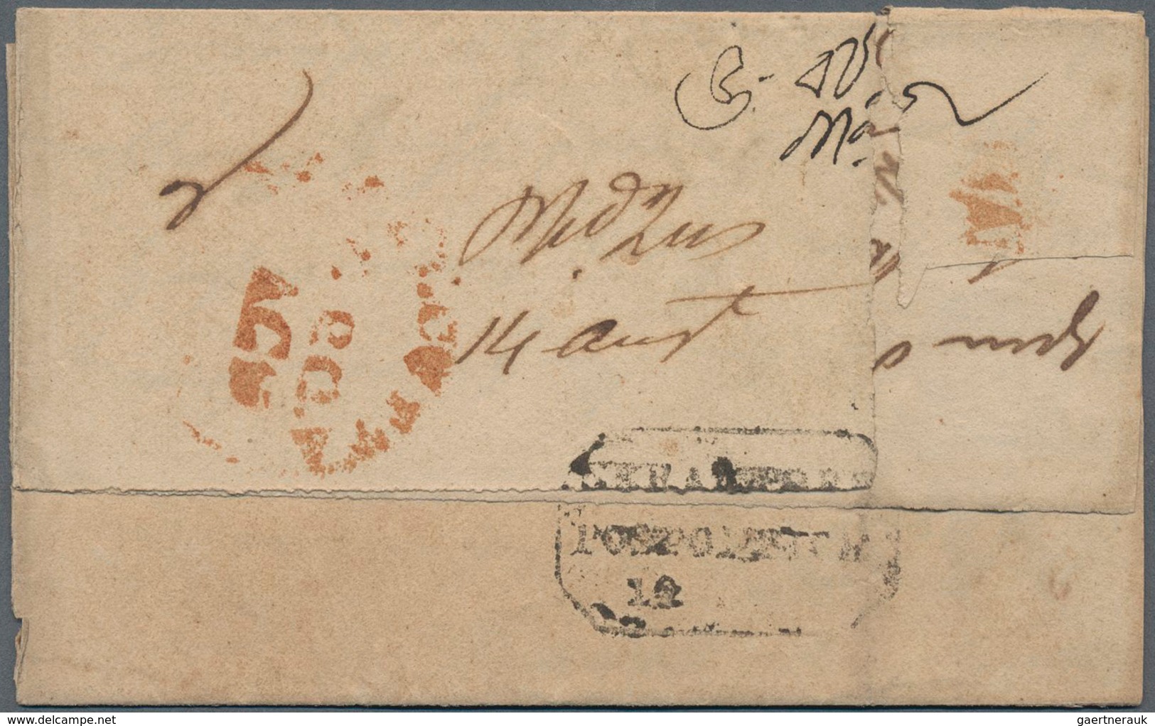 Indien - Vorphilatelie: DANISH SETTLEMENT 1837 (14 Aug.): Entire Letter From SERAMPORE To The Deputy - ...-1852 Préphilatélie
