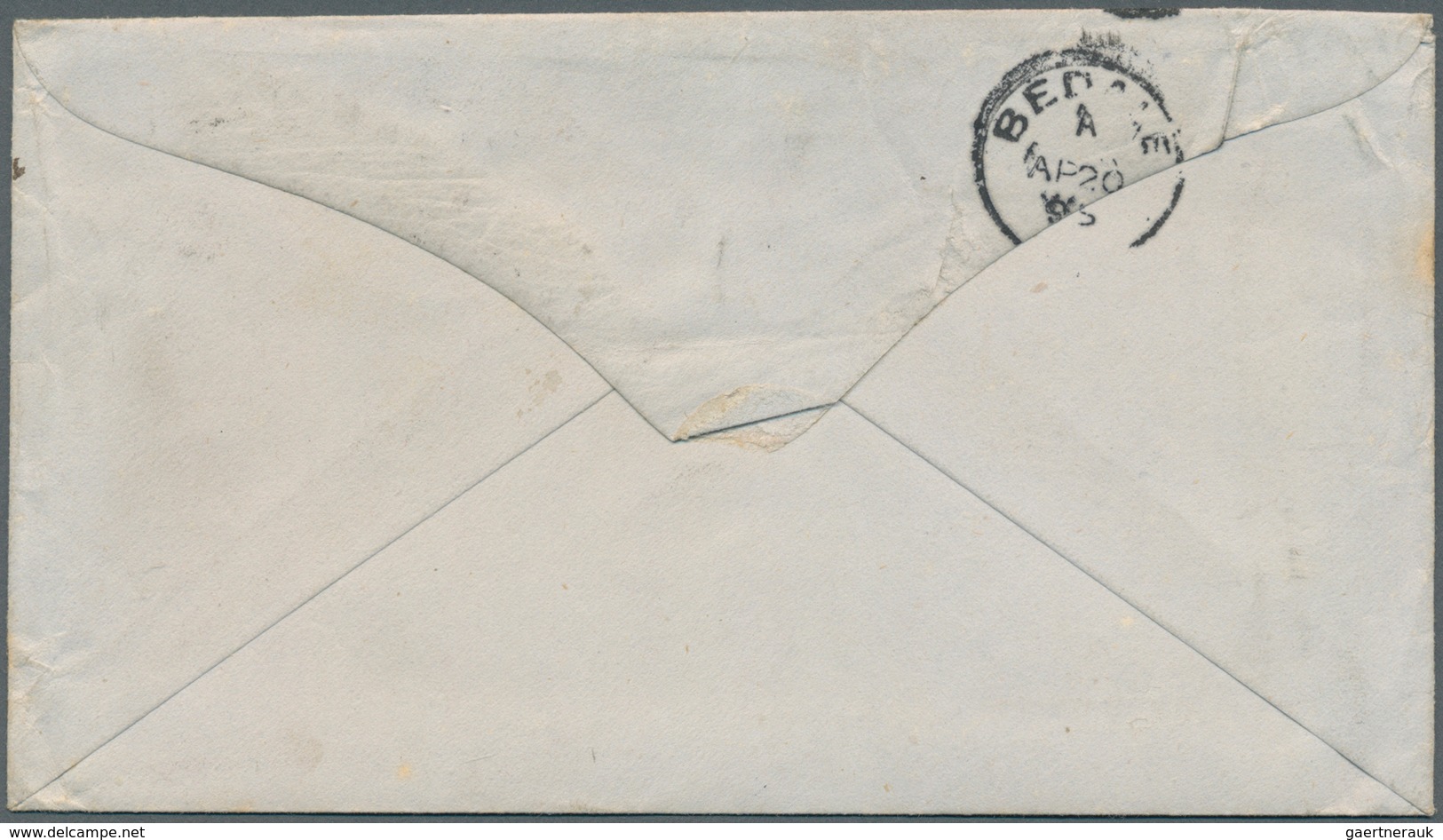 Indien: 1890/1896 PERFIN "K & Co.": Two Different Covers Franked With Indian/Great Britain Stamps Wi - 1852 District De Scinde