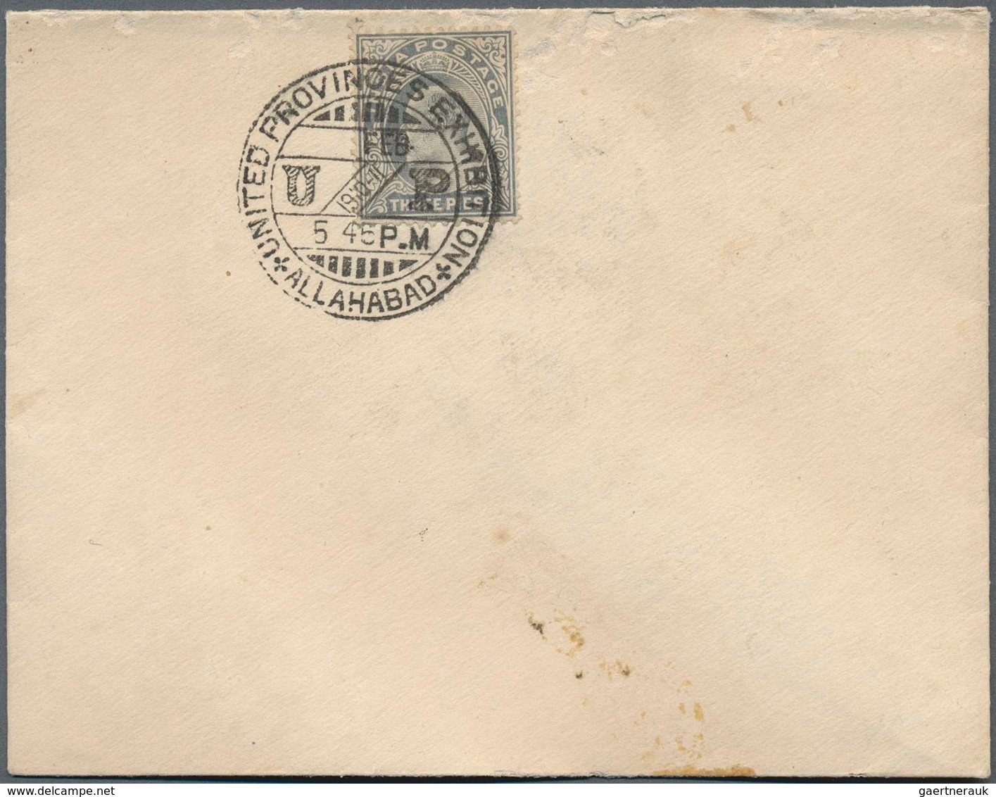 Indien: 1910-11 "UNITED PROVINCES EXHIBITION ALLAHABAD 1910-11" Double-ring D/s Tying KEVII. 3p. To - 1852 District De Scinde