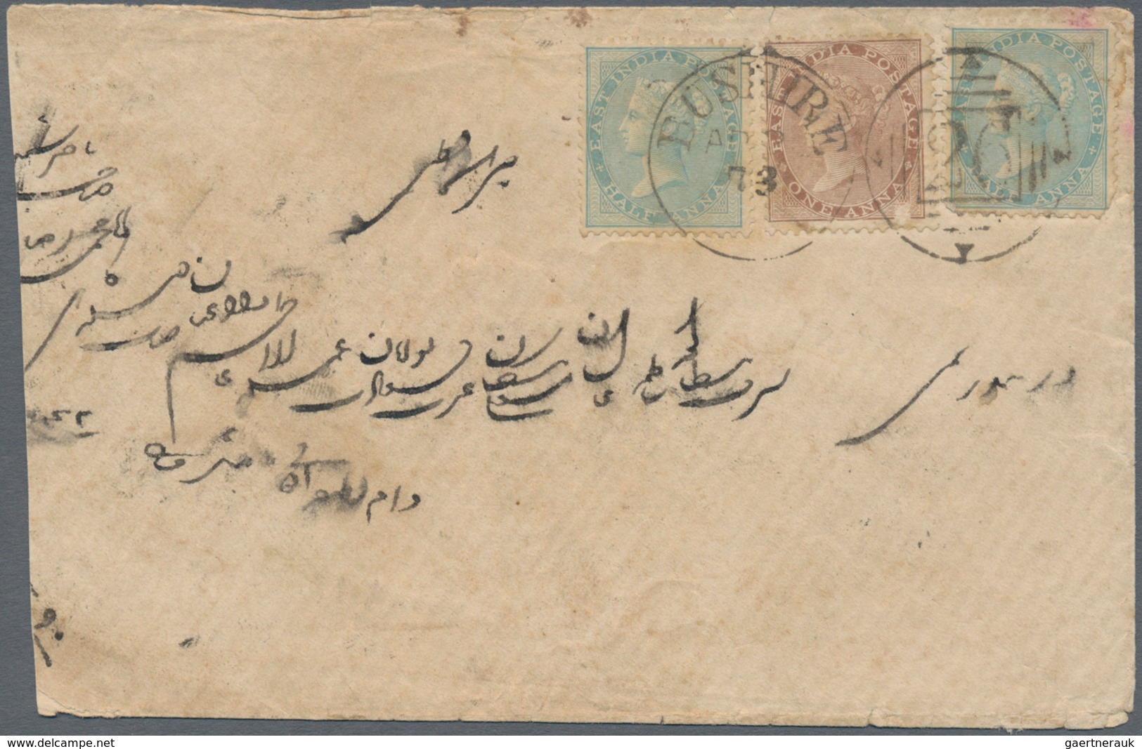 Indien - Used Abroad: PERSIA-BUSHIRE 1872-73: Insufficiently Franked Cover From Bushire To Bombay Be - Autres & Non Classés