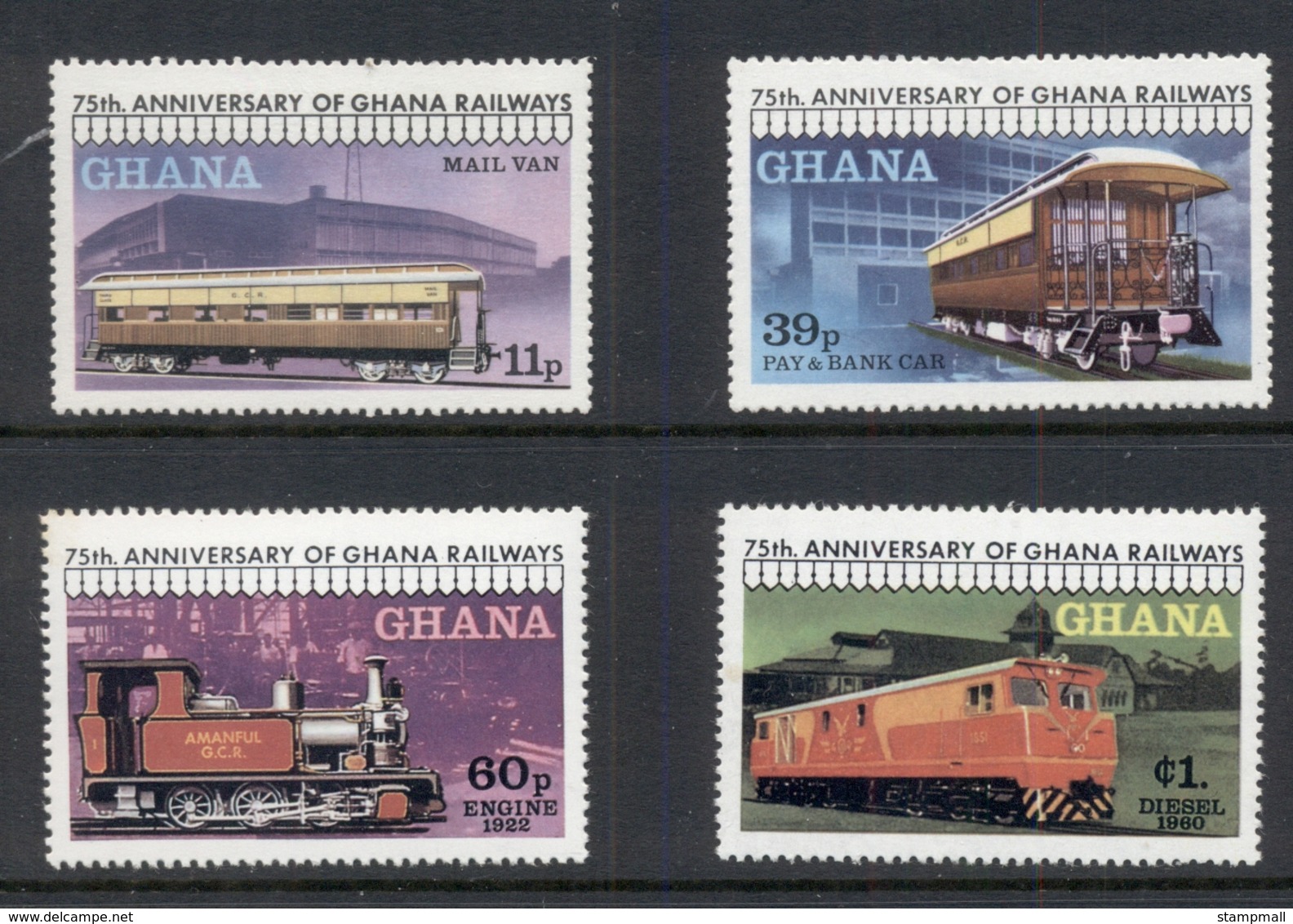 Ghana 1978 Ghana Railroad MUH - Ghana (1957-...)