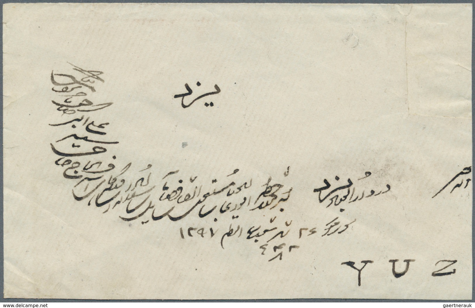 Iran - Britische Besetzung Bushire: 1880, Letter From BANDRABAS To YUZ Via British Indian Post Offic - Iran