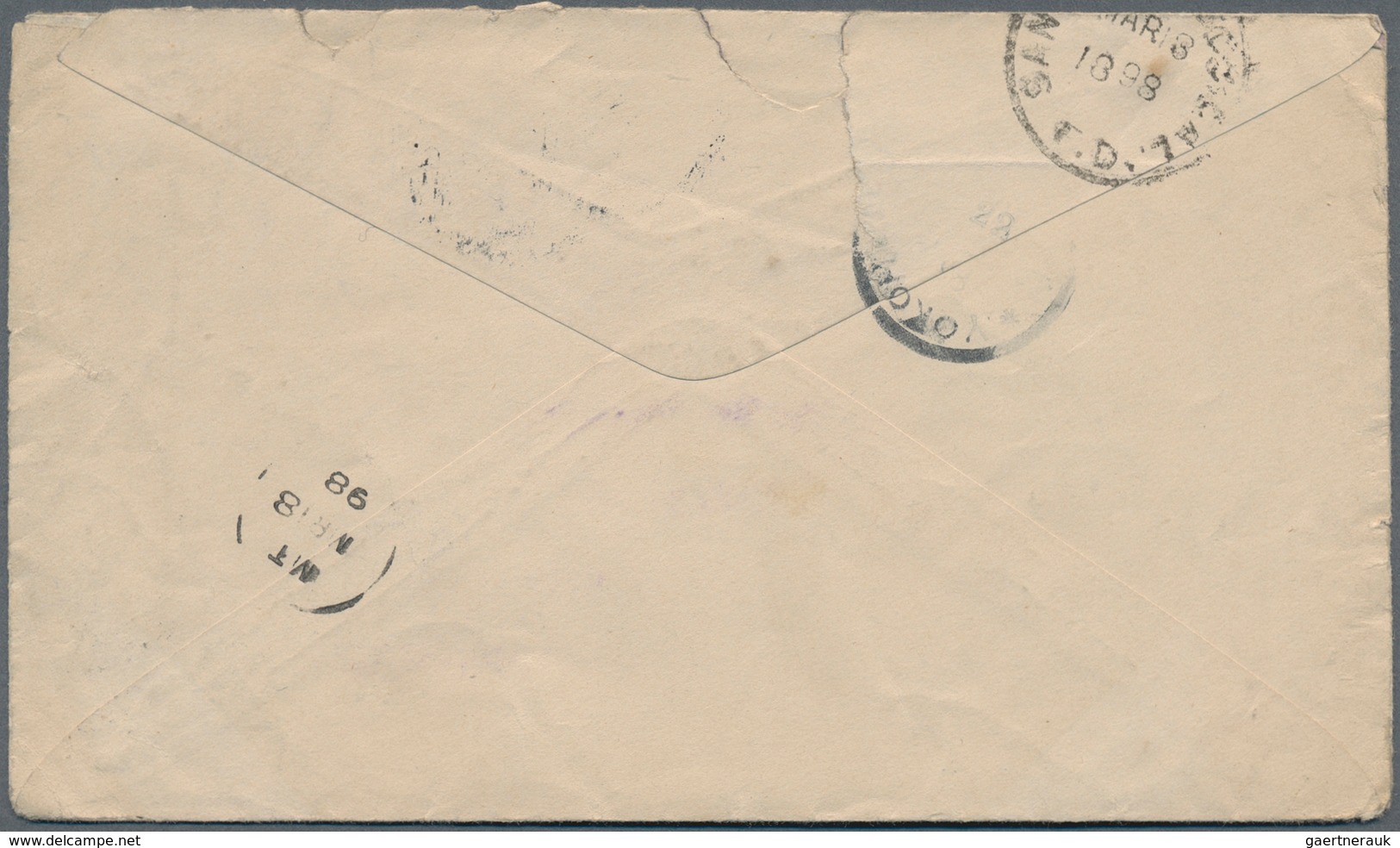 Japanische Post In China: 1883, UPU Koban 5 S. (2, One RC) Tied Clear Violet "TIENTSIN I.J.P.O. 9 FE - 1943-45 Shanghai & Nankin