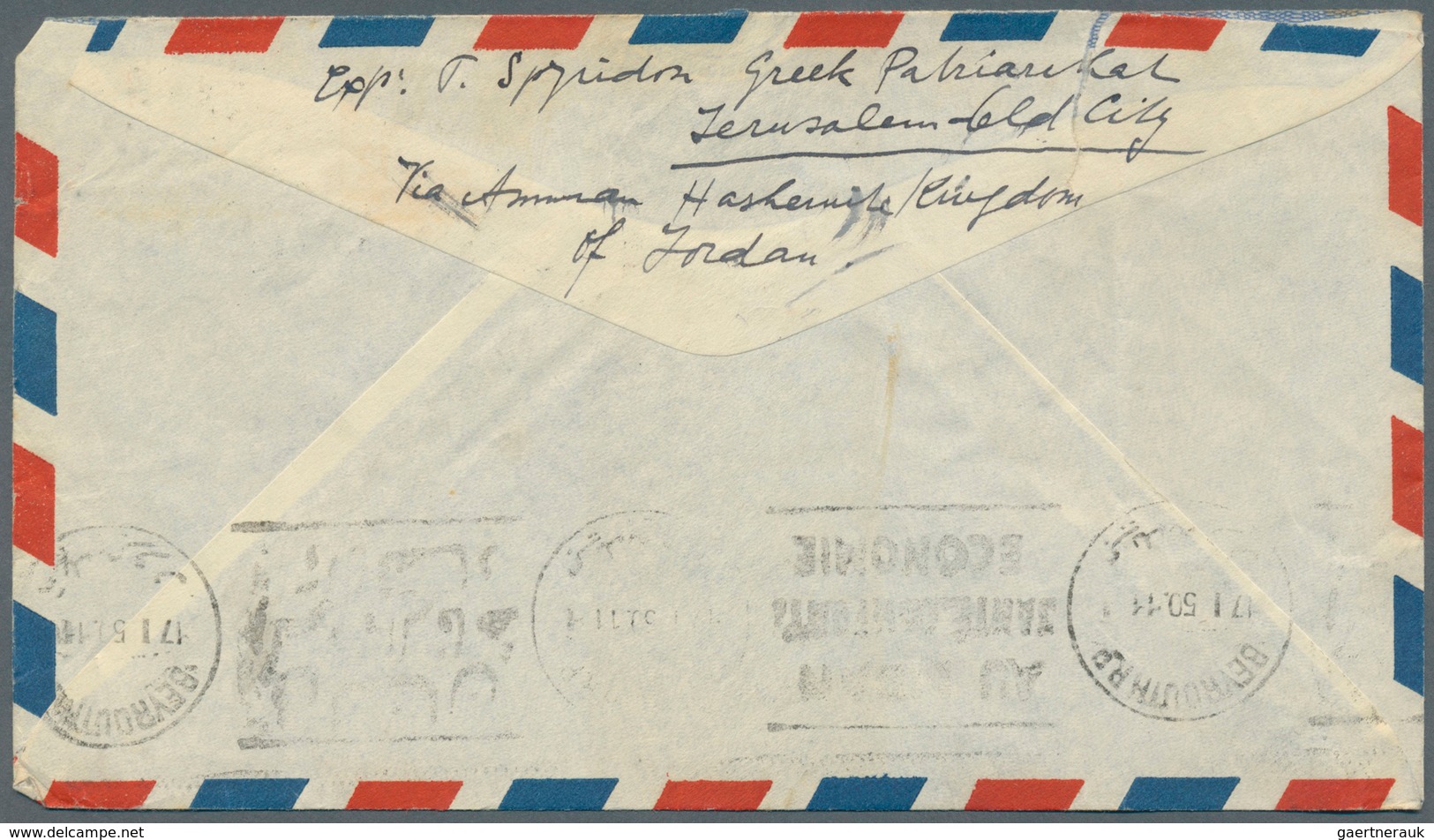 Jordanien: 1942/47, Two Covers With Nice Franking To Switzerland, One Of Them With Unusal Censorship - Jordanie