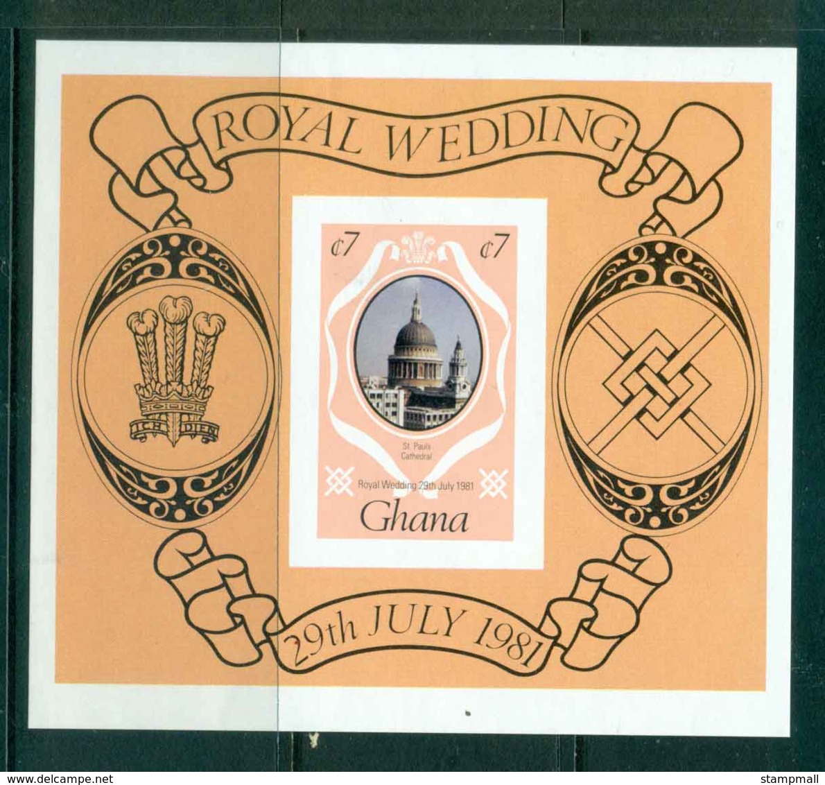 Ghana 1981 Charles & Diana Wedding IMPERF MS MUH Lot44986 - Ghana (1957-...)