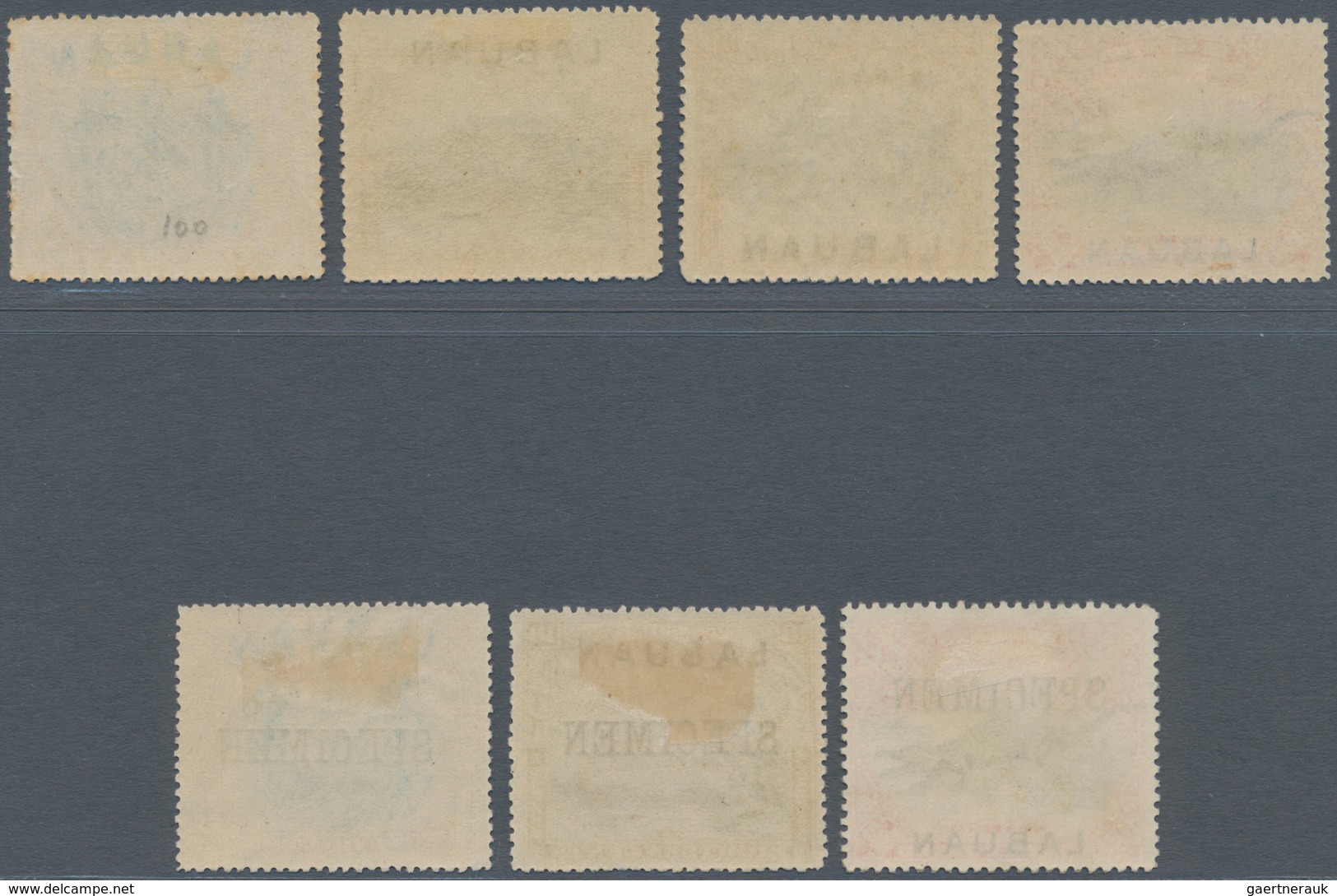 Labuan: 1897/1898, Pictorial Definitives Colour Changes Complete Set Of Four Incl. 18c. With Opt. At - Autres & Non Classés