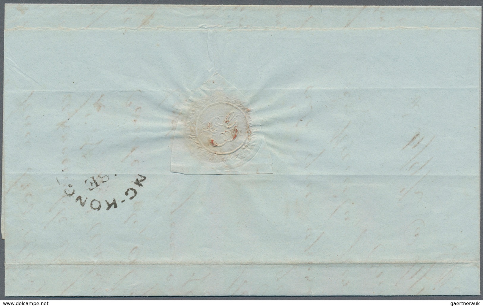 Macau: 1857, Stamp-less Envelope Written From Macau-dated '22nd Sept. 1857' Addressed To 'Jose Matia - Autres & Non Classés